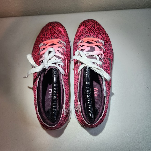 Nike Free TR 4 Mezzo Print Hyper Punch White Deep Burgundy Shoe Women's Size 6.5 - Picture 3 of 7